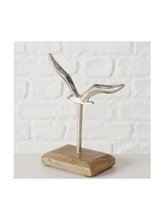 Flaire Pescăruș Decorativ Handmade 13 cm Argintiu