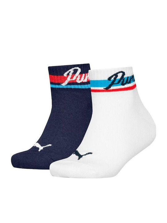 PUMA Παιδικές Κάλτσες Quarter Πολύχρωμες 2 Ζευγάρια