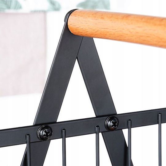 Vilde Obstschale Metallisch Schwarz 34x17.5x46.5cm