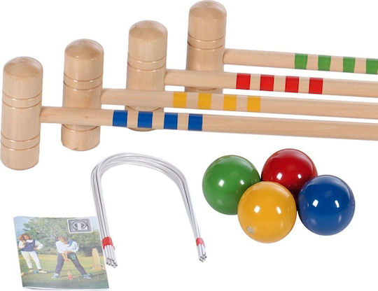 Lucio Londero Krocket-Set für 4 Personen mit Tasche