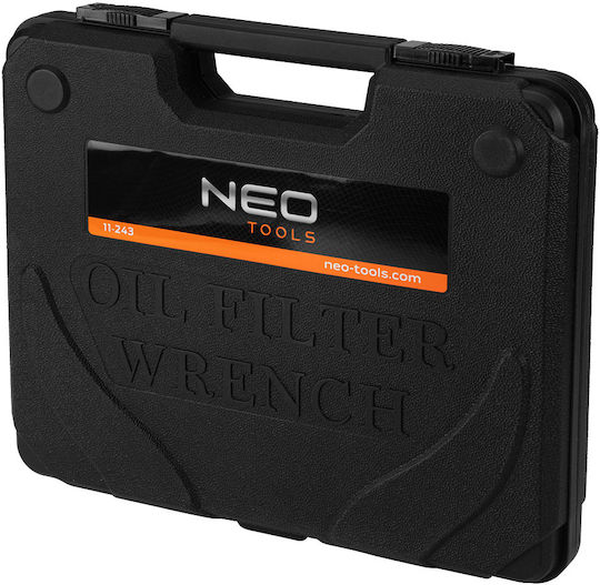 Neo Tools Καρυδάκια Εξάγωνα με Καρέ Υποδοχής 3/8", 1/2" Σετ 16τμχ
