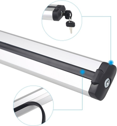 120cm. (with Roof Rack Legs) Silver
