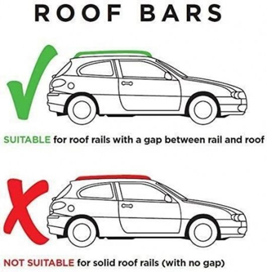 120cm. (with Roof Rack Legs) Silver