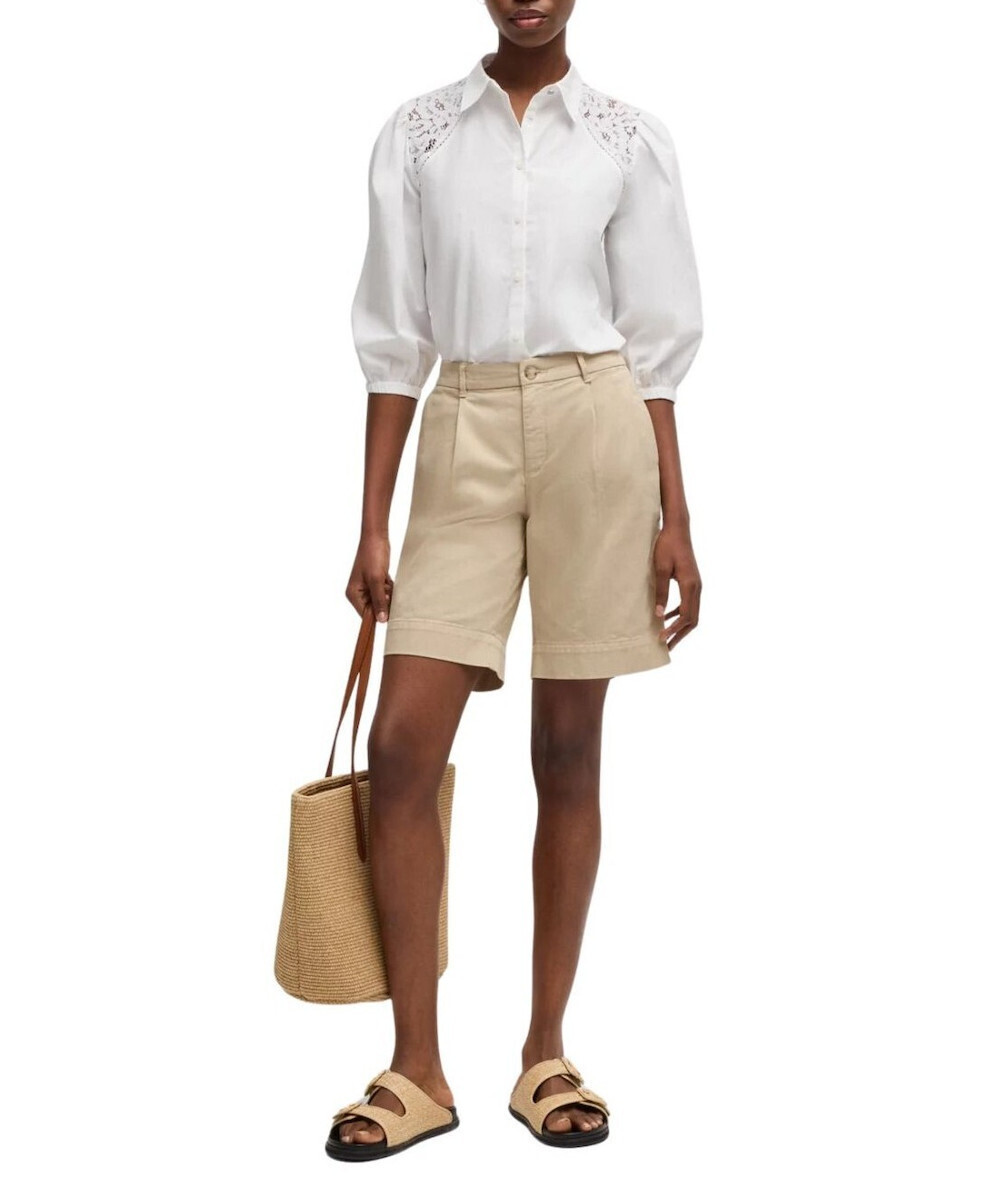 ショートパンツ BOSS Woman Short Beige 50511957 287 Hugo Boss Women's Shorts Beige 50511957-287 | Skroutz.mt