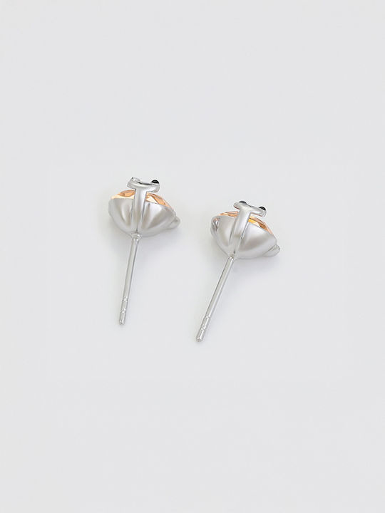 Chrysothemiss Kids Earrings Panda Smile Eco-Friendly Copper Platinum Plating