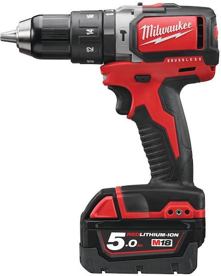 Milwaukee M18 BLPD-502C Percussive Drill Driver Battery Brushless 18V 2x5Ah