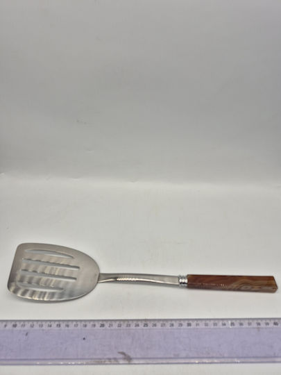 Kochspatel Edelstahlgriff Braun Achat