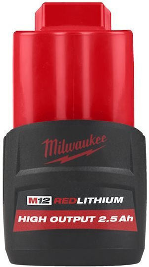 Milwaukee Батерия за Инструменти Литиеви 12V с Капацитет 2.5Ах HB2.5