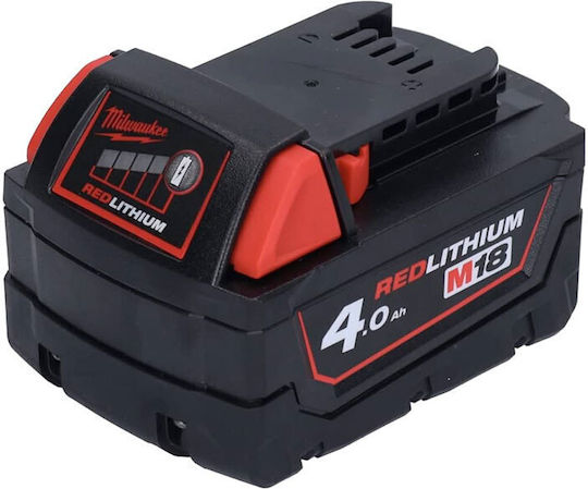 Milwaukee Батерия за Инструменти Литиеви 18V с Капацитет 4Ах M18 B4