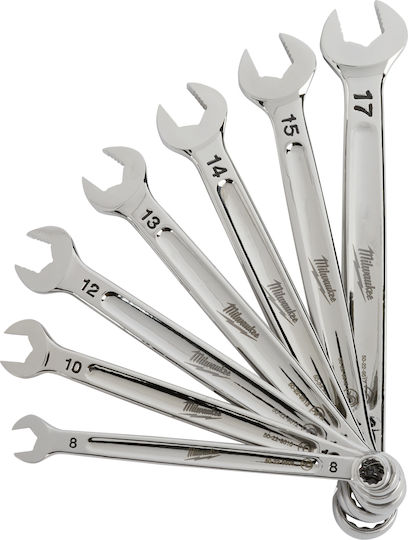 Milwaukee German Polygon Set with Size from 8mm to 17mm Max Bite 7pcs