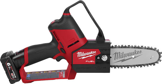 Milwaukee M12 FHS-602X Κλαδευτικό Αλυσοπρίονο Μπαταρίας 2x6Ah 12V 2.3kg με Λάμα 14cm