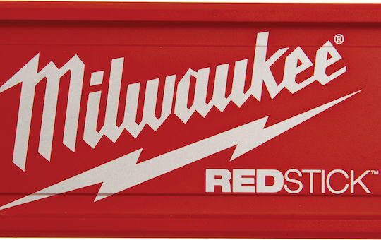 Milwaukee Redstick Backbone 60 Magnetic Πλαστικό Αλφάδι Μαγνητικό 60εκ. με 3 Μάτια