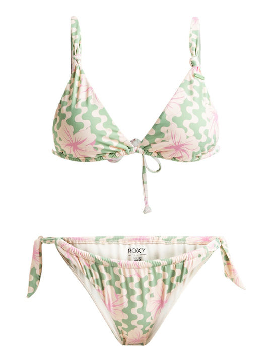 Roxy W Hibiscus Daze Elongated Tri St Costum de baie Erjx203576-ghz5 Multi