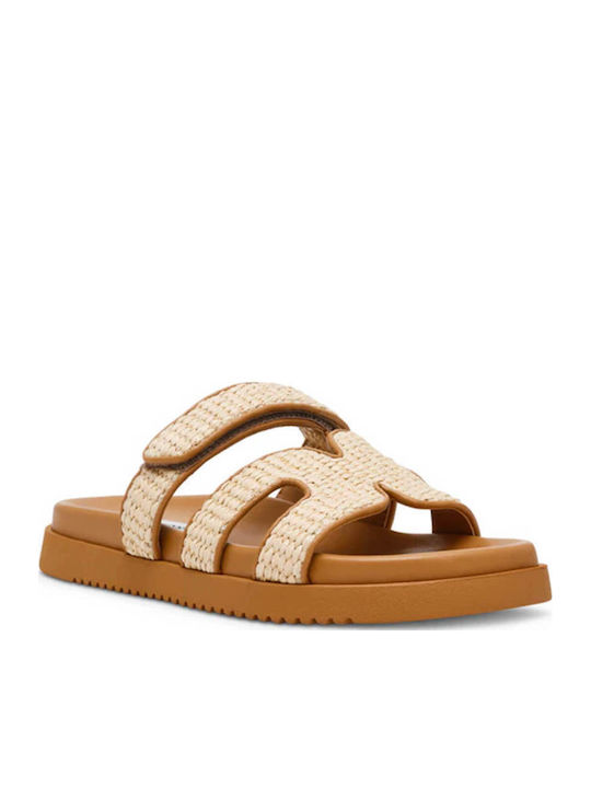 Steve Madden Missile Δερμάτινα Σανδάλια Μπεζ