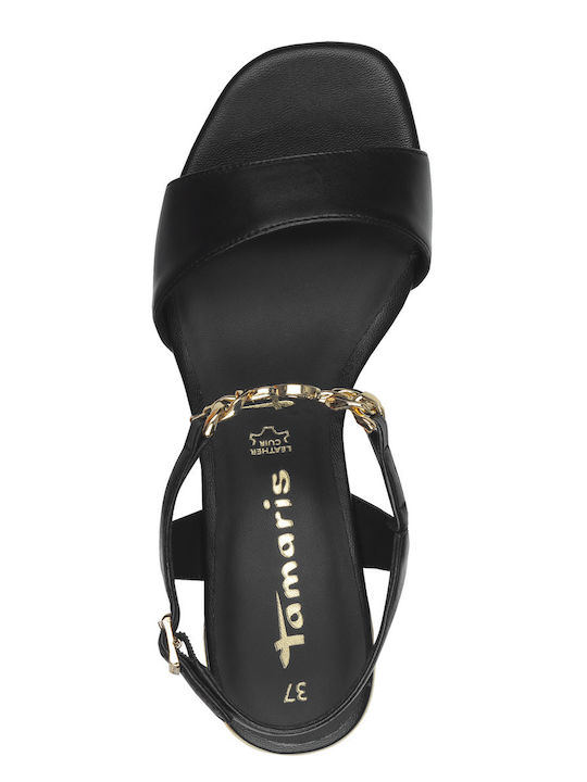 Leather Sandals Black
