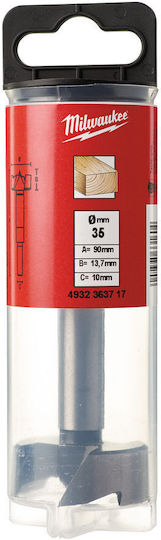 Milwaukee Τρυπάνι Μεντεσέ για Ξύλο 35mm x 90mm x 10mm