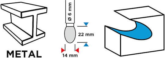 Graphite Cutter Bit Carbide for Metal \ Aluminum \ Plastic 22mm x 22mm