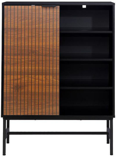 Μπουφές Kai 1 από Ξύλο & Μέταλλο Grey Oak-μαυροχρώμα 80x40x110cm Μπουφές Kai 1 από Ξύλο & Μέταλλο Grey Oak-μαυροχρώμα 80x40x110cm