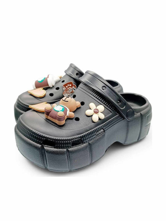 Damen Clogs Schwarz