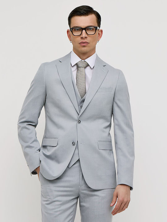 Men's Summer Suit Slim Fit Gray
