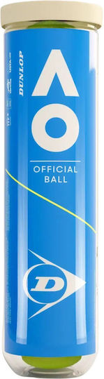 Dunlop Australian Official Tennis Balls X 4 4 Ball-can