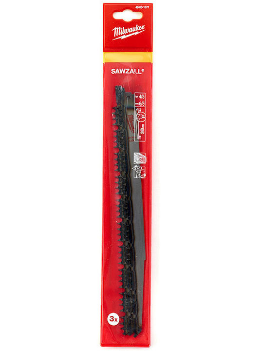 Milwaukee S1531l Λάμες για Ξύλο 240mm 3τμχ