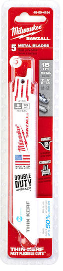 Milwaukee Thin Kerf Jig Saw Blade 200mm 5pcs 48004184