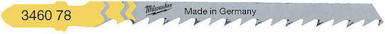 Milwaukee 4932346078 Jigsaw Wood Blades 75mm 5pcs Mw