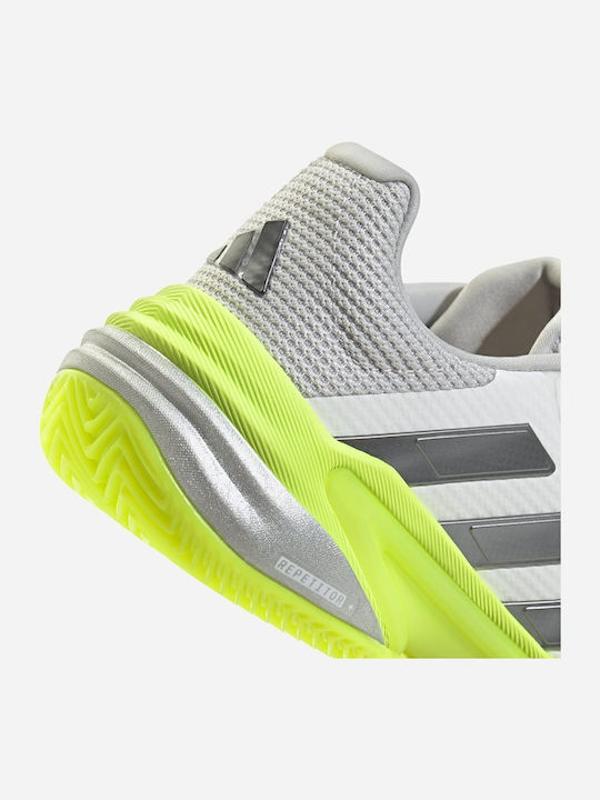 adidas Barricade 13 Tennisschuhe Tongelände Weiß