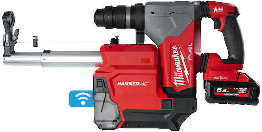 Milwaukee ONEFHXDEL-552C Impact Demolition Hammer Battery Brushless 18V 2x5.5Ah with Chuck SDS Plus 4933478506