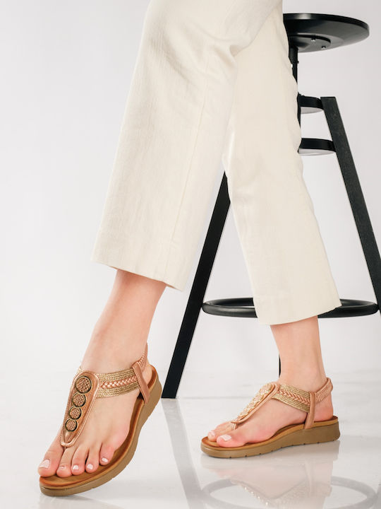 Women's Flat Sandals Bronze