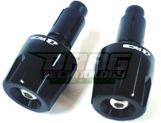 Racing Boy Motorcycle Handlebar Counterweights in Black Colour