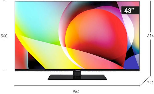 Panasonic Smart Τηλεόραση 43" 4K UHD LED TN-43W70AEZ HDR (2024)