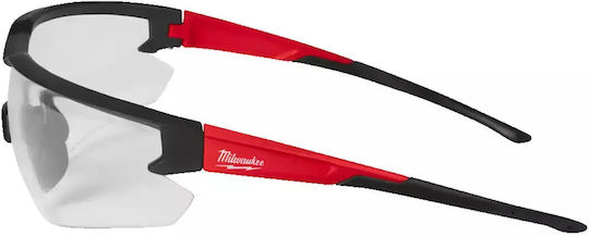 Milwaukee Safety Glasses for Protection with Transparent Lenses 1pcs