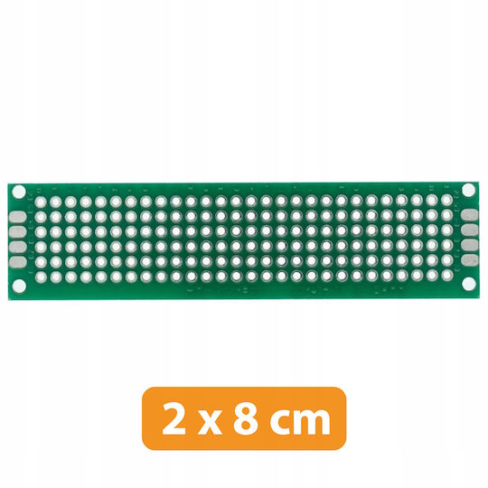 Двустранна прототипна платка Rosfix 20 X 80 мм зелена