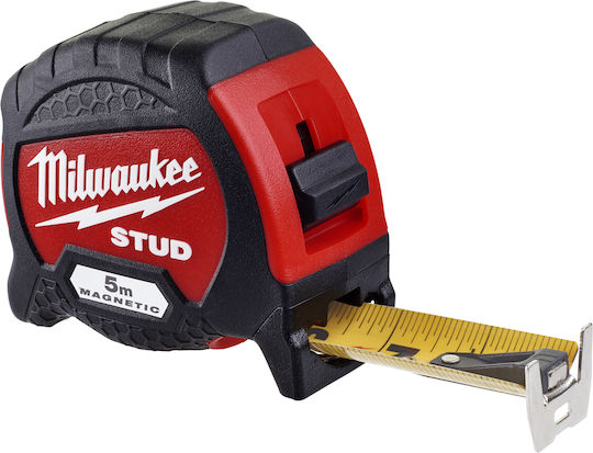 Milwaukee Stud Μετροταινία με Αυτόματη Επαναφορά και Μαγνήτη 33mm x 5m
