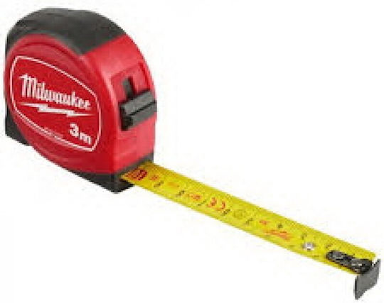 Milwaukee Slim Line Tape Measure with Auto-Rewind 19mm x 5m
