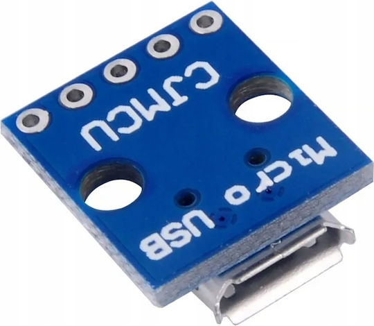 Priză Rosfix Micro USB cu 5 pini lipiți pe PCB