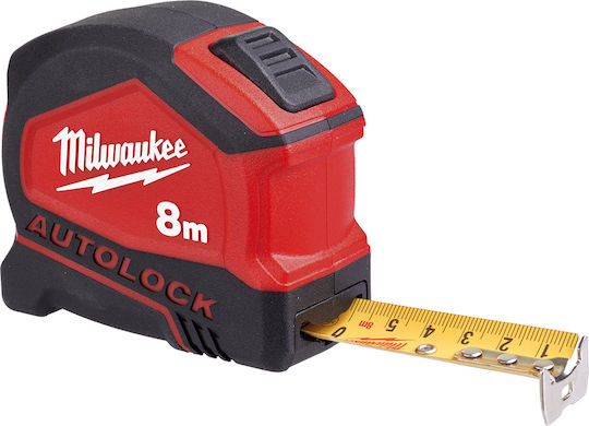 Milwaukee Autolock Tape Measure with Auto-Rewind 25mm x 8m