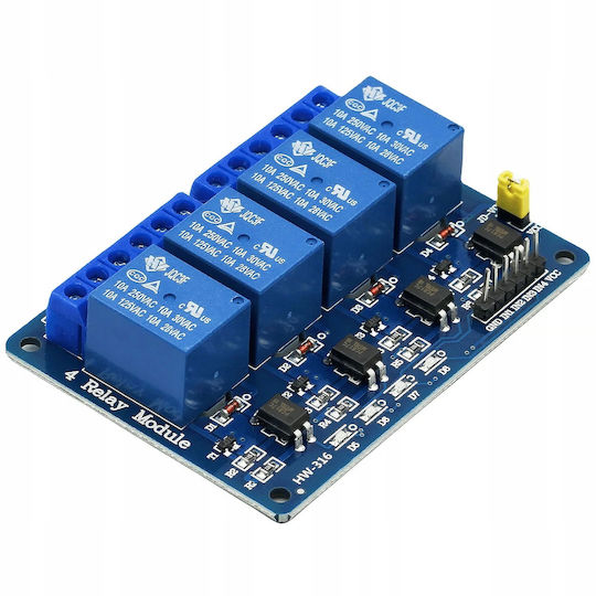 Μονάδα Ρελέ Rosfix 4 Καναλιών 24v Arduino