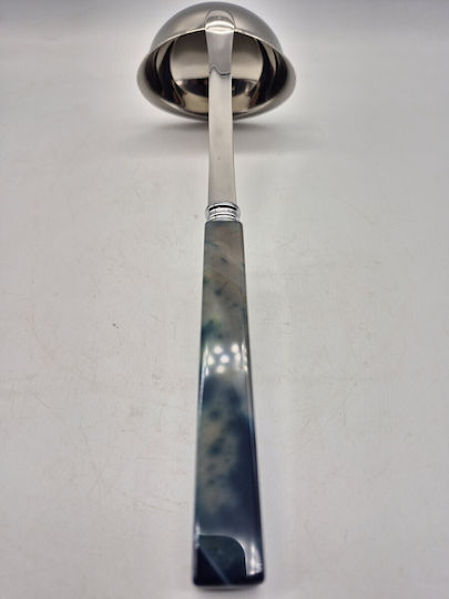 Cooking Spoon Blue Agate Handle Stainless Steel