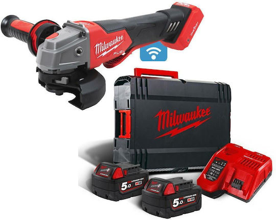 Milwaukee ONEFSAG125XPDB-502X Τροχός 125mm Μπαταρίας 2x5Ah