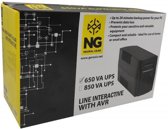 NG UPS850-AVR UPS Line-Interactive 850VA 390W cu 2 Schuko Prize