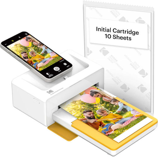 Kodak Dock Era Yellow 4PAss Inkjet Εκτυπωτής για Φωτογραφίες με Bluetooth KOPRIPD600Y