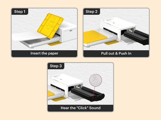 Kodak Dock Era Yellow 4PAss Inkjet Εκτυπωτής για Φωτογραφίες με Bluetooth KOPRIPD600Y