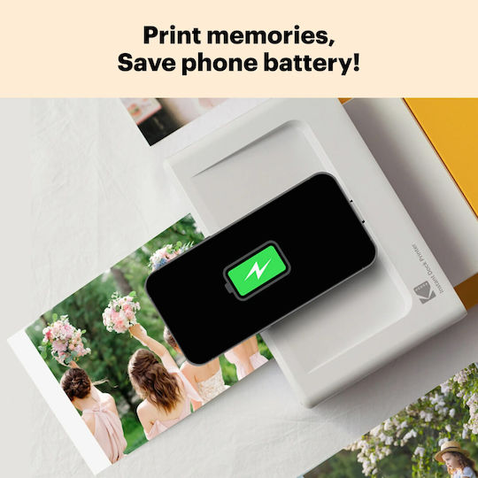 Kodak Dock Era Yellow 4PAss Inkjet Εκτυπωτής για Φωτογραφίες με Bluetooth KOPRIPD600Y