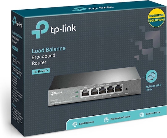 TP-LINK TL-R470T+ v3 Router με 4 Θύρες