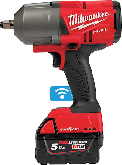 Milwaukee M18 ONEFHIWF12-502X Μπουλονόκλειδο Μπαταρίας 18V 2x5Ah με Υποδοχή 1/2"