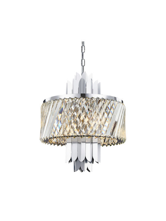 Eko Light Κρεμαστό Φωτιστικό Διάφανο για 6 Λαμπτήρες E14