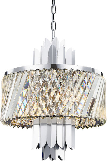 Eko Light Κρεμαστό Φωτιστικό Διάφανο για 6 Λαμπτήρες E14